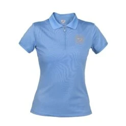 Shires Aubrion Women's Parsons Tech Polo - Sky Blue