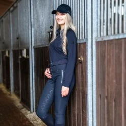 Horze Women's Andrea Slimming Full Seat Breeches - Dark Navy -Ovation Sale Shop 530214 800 800