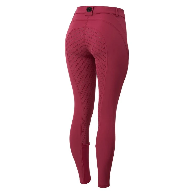 Horze Women's Mila Full Seat Breeches - Anemone Dark Pink 1 Horze Women's Mila Full Seat Breeches - Anemone Dark Pink