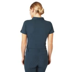 Horze Women's Lia Organic Cotton Polo - Obscure Night Dark Blue -Ovation Sale Shop 531734 800 800