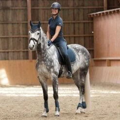 Horze Women's Lia Organic Cotton Polo - Obscure Night Dark Blue -Ovation Sale Shop 531738 800 800