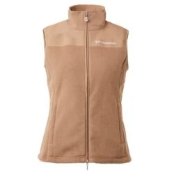 B Vertigo Women's Caroline Fleece Vest - Tiger's Eye Brown