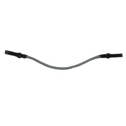 Horze Munich Curved Browband W/Crystals - Alloy Grey