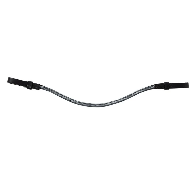 Horze Munich Curved Browband W/Crystals - Alloy Grey 1 Horze Munich Curved Browband W/Crystals - Alloy Grey