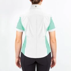 Irideon Kids' Athena Short Sleeve Show Shirt - Bright White/Island Green -Ovation Sale Shop 540414 800 800