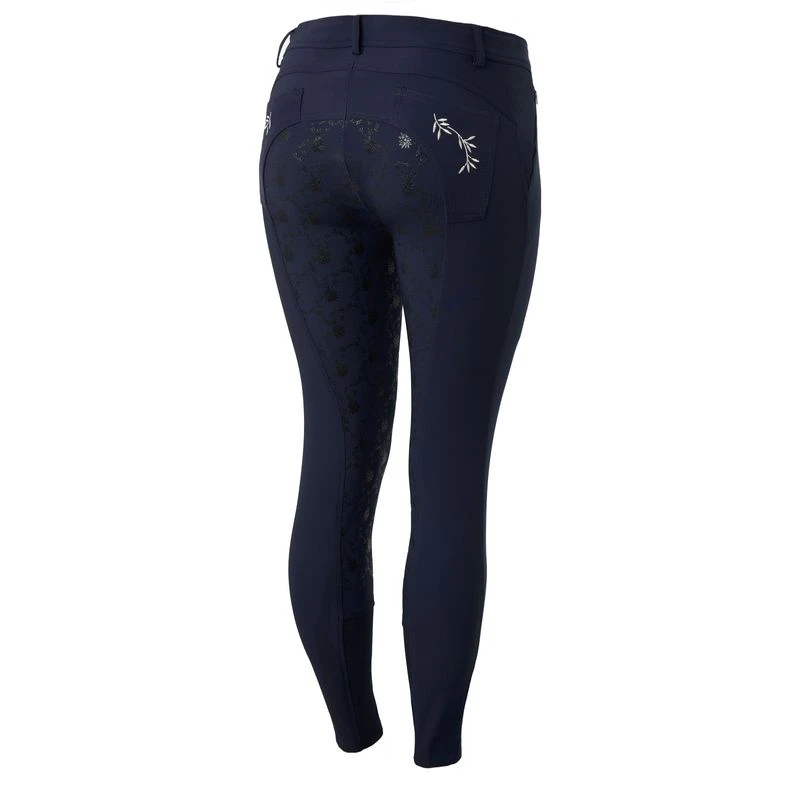 Horze Women's Kaitlin Full Seat Breeches - Peacoat Dark Blue 1 Horze Women's Kaitlin Full Seat Breeches - Peacoat Dark Blue