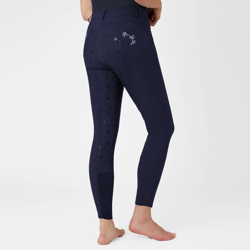 Horze Women's Kaitlin Full Seat Breeches - Peacoat Dark Blue 4 Horze Women's Kaitlin Full Seat Breeches - Peacoat Dark Blue - Image 4