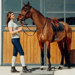 Horze Women's Kaitlin Knee Patch Breeches - Peacoat Dark Blue -Ovation Sale Shop 543008 800 800