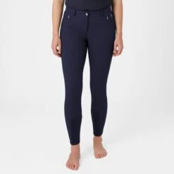 Horze Women's Kaitlin Knee Patch Breeches - Peacoat Dark Blue -Ovation Sale Shop 543010 800 800