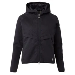 B Vertigo Women's Norah Scuba Tech Hooded Jacket - Dark Navy