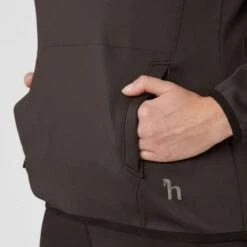 Horze Women's Kaitlin Turtleneck Sweater W/ Flower Design - After Dark Brown -Ovation Sale Shop 544263 800 800