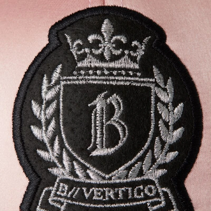 B Vertigo Women's Satin Cap - Silver Pink/Dark Navy 2 B Vertigo Women's Satin Cap - Silver Pink/Dark Navy - Image 2