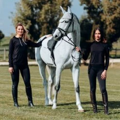 Horze Women's Nicki Breathable Technical Full Seat Tights - Black -Ovation Sale Shop 548224 800 800