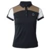 B Vertigo Women's Alessa Performance Polo Shirt - Dark Navy/ Fossil Brown -Ovation Sale Shop 548647 800 800