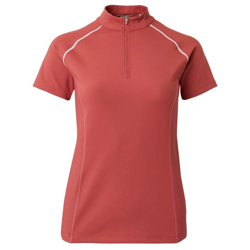 B Vertigo Women's Adara Cool Tech Training Shirt - Mineral Red 1 B Vertigo Women's Adara Cool Tech Training Shirt - Mineral Red