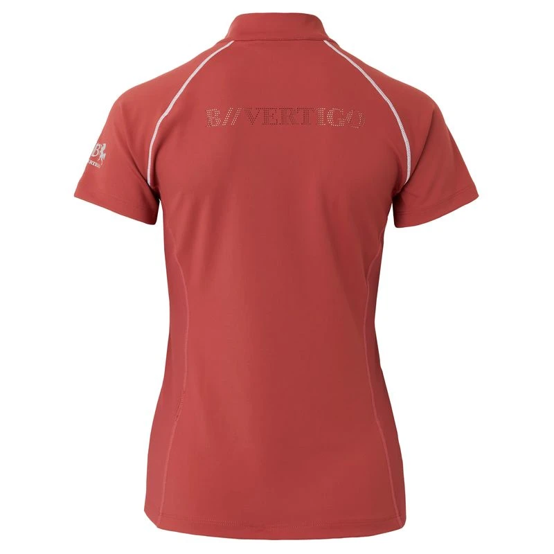 B Vertigo Women's Adara Cool Tech Training Shirt - Mineral Red 4 B Vertigo Women's Adara Cool Tech Training Shirt - Mineral Red - Image 4