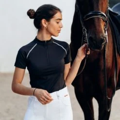 B Vertigo Women's Adara Cool Tech Training Shirt - Dark Navy -Ovation Sale Shop 549318 800 800