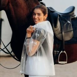 B Vertigo Women's Remi Transparent Rain Coat - Dark Navy Trim -Ovation Sale Shop 549503 800 800