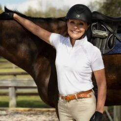 Equinavia Women's Ingrid Short Sleeved Show Shirt - White -Ovation Sale Shop 552208 800 800