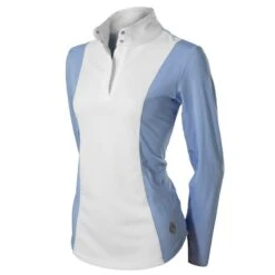 Equinavia Women's Martha Long Sleeved Show Shirt - Light Blue/White -Ovation Sale Shop 552252 800 800