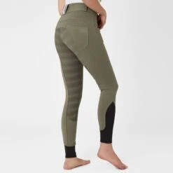 Horze Women's Full Seat Breeches W/Elastic Leg - Charcoal Grey -Ovation Sale Shop 555381 800 800