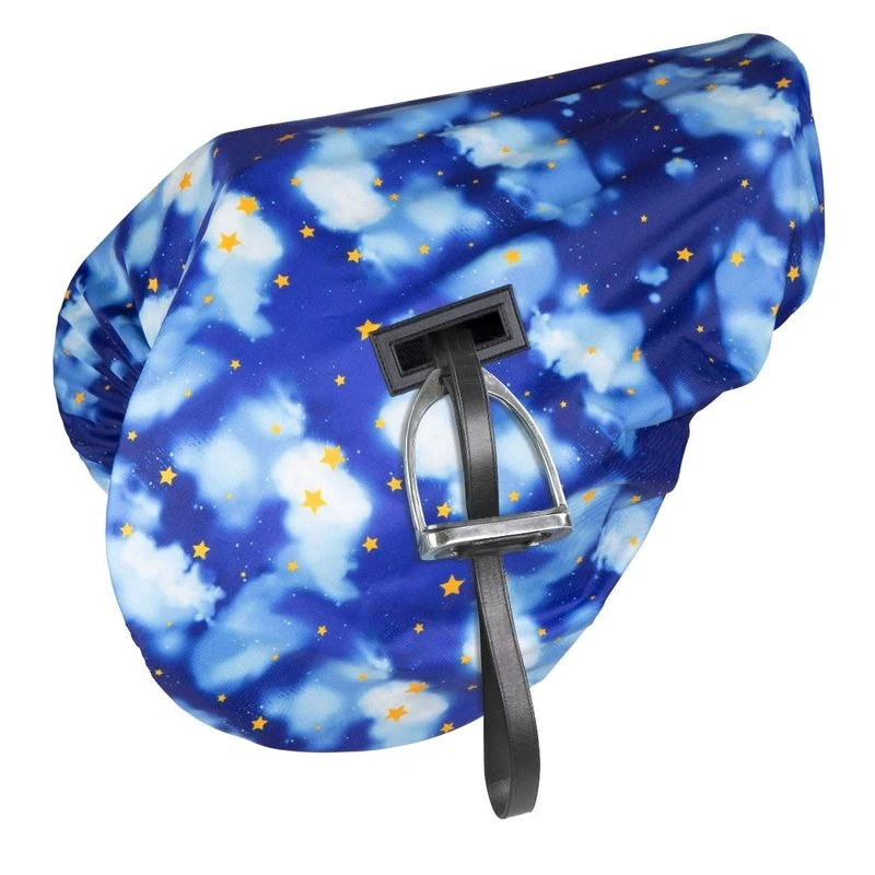 Shires Print Waterproof Ride On Saddle Cover - Midnight 1 Shires Print Waterproof Ride On Saddle Cover - Midnight