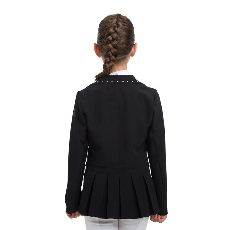 Cavalliera Kids' I Love Crystals Show Jacket - Black/Rose Gold 2 Cavalliera Kids' I Love Crystals Show Jacket - Black/Rose Gold - Image 2
