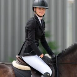 Cavalliera Women's Prima Show Jacket - Black/Grey -Ovation Sale Shop 558776 800 800