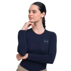 Cavalliera Women's Bit Long Sleeve Tee Shirt - Navy Blue 3 Cavalliera Women's Bit Long Sleeve Tee Shirt - Navy Blue -Ovation Sale Shop 558976 800 800