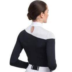 Cavalliera Women's High Performance Long Sleeve Oval Show Shirt - Black/Grey -Ovation Sale Shop 559040 800 800