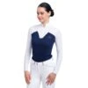 Cavalliera Women's POP Long Sleeve Show Shirt - White/Navy Blue 3 Cavalliera Women's POP Long Sleeve Show Shirt - White/Navy Blue -Ovation Sale Shop 559232 800 800