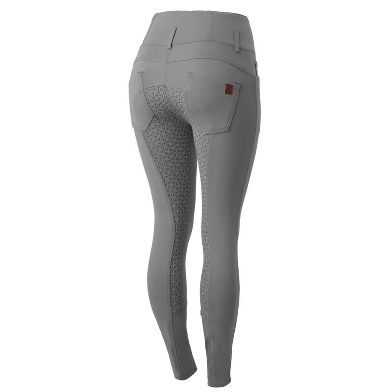 Horze Women's Tara Full Seat Breeches - Steel Grey 1 Horze Women's Tara Full Seat Breeches - Steel Grey