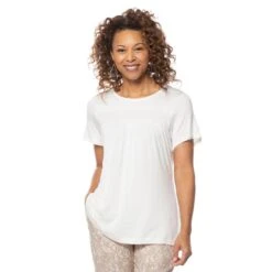 EQL Women's Lucky Lace Ecovero Short Sleeve Top - Soft White 6 EQL Women's Lucky Lace Ecovero Short Sleeve Top - Soft White -Ovation Sale Shop 565440 800 800