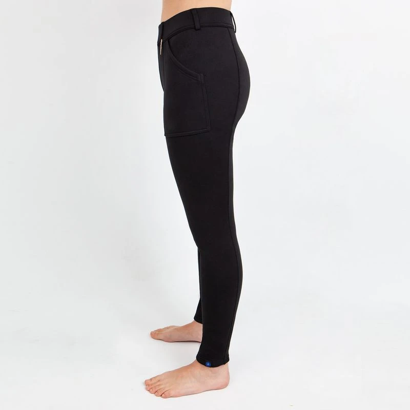 Irideon Women's Fjord Fleece Full Seat Breeches - Black 2 Irideon Women's Fjord Fleece Full Seat Breeches - Black - Image 2