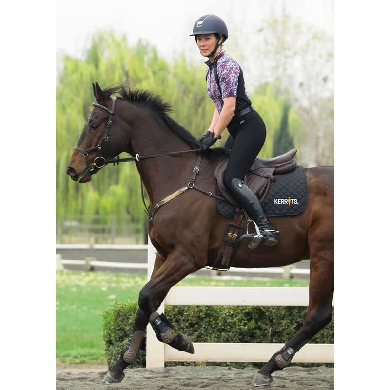 Kerrits Women's Microcord Knee Patch Tights - Black 3 Kerrits Women's Microcord Knee Patch Tights - Black - Image 3