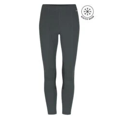 Kerrits Kids' Fleece Lite II Knee Patch Tights - Spruce Herringbone