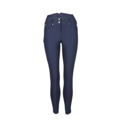 Back On Track Women's Julia Knee Patch Breeches - Navy