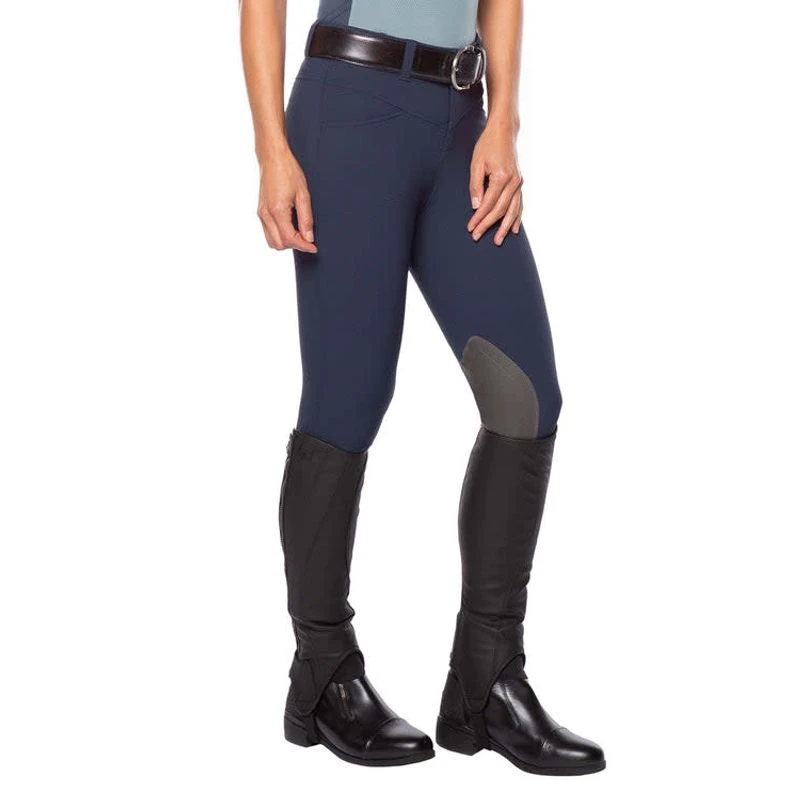 Kerrits Women's Crossover II Knee Patch Breeches - Navy 2 Kerrits Women's Crossover II Knee Patch Breeches - Navy - Image 2