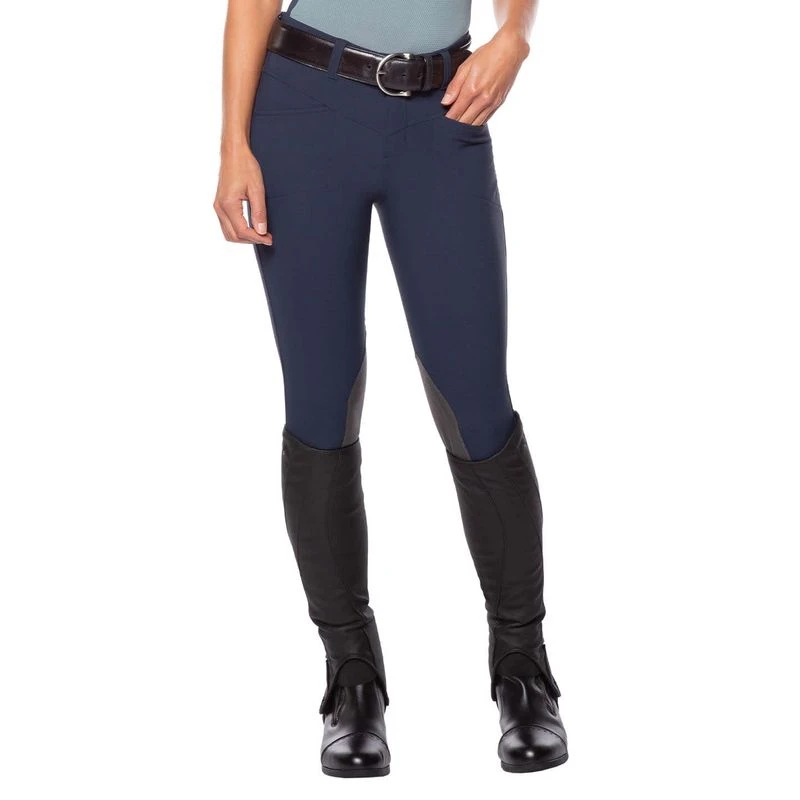 Kerrits Women's Crossover II Knee Patch Breeches - Navy 3 Kerrits Women's Crossover II Knee Patch Breeches - Navy - Image 3