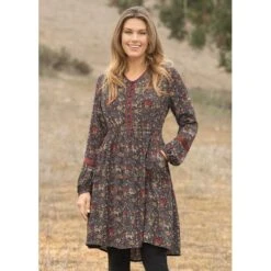 EQL Women's Ecovero Boheme Tunic Dress - Cinnabar Enchanted Garden 11 EQL Women's Ecovero Boheme Tunic Dress - Cinnabar Enchanted Garden -Ovation Sale Shop 582304 800 800