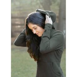 EQL Women's Weekender Fleece Hoodie Dress - Spruce -Ovation Sale Shop 582357 800 800