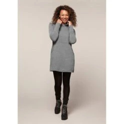EQL Women's Weekender Fleece Hoodie Dress - Heather Grey -Ovation Sale Shop 582454 800 800