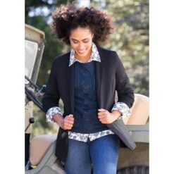 EQL Women's Ponte Blazer - Black -Ovation Sale Shop 582576 800 800