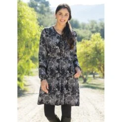 EQL Women's Ecovero Boheme Tunic Dress - Black Patchwork Paisley 9 EQL Women's Ecovero Boheme Tunic Dress - Black Patchwork Paisley -Ovation Sale Shop 582617 800 800