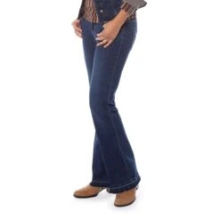 EQL Women's In Motion Bootcut Jean W/Raw Hem - Midnight Wash -Ovation Sale Shop 584675 800 800