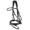 Horze Ergonomic Snaffle Bridle W/Curved Crystal Browband - Black/Black -Ovation Sale Shop 586110 800 800