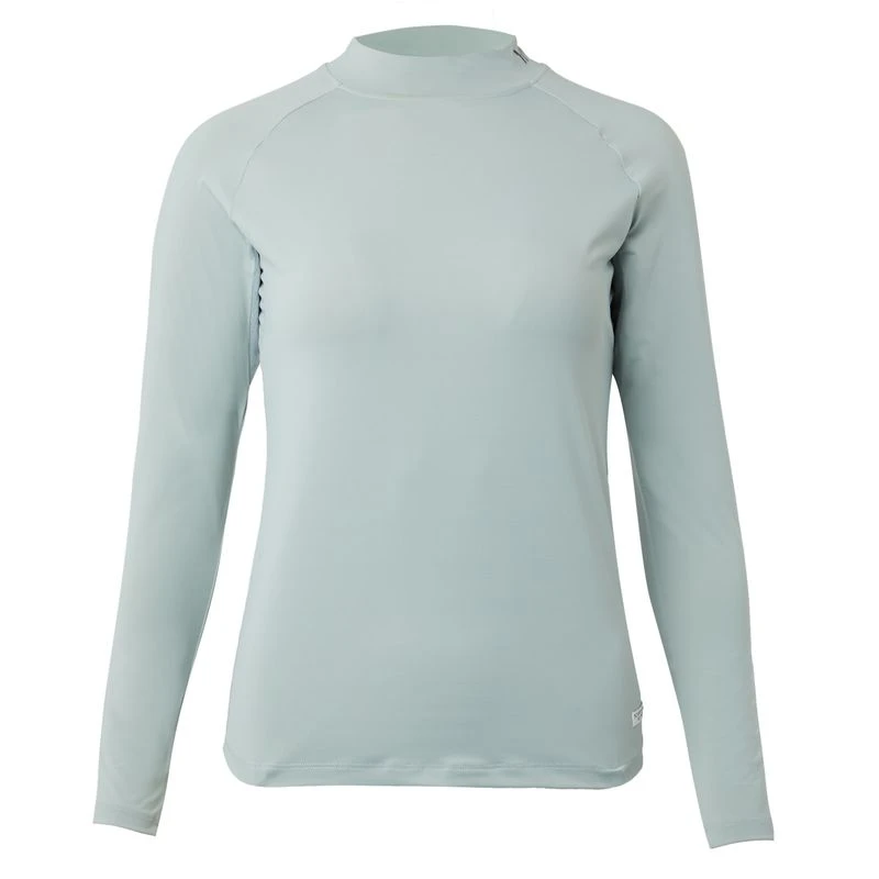 Horze Women's Gabriela UV Pro Cooling Sun Shirt - Aqua Grey 6 Horze Women's Gabriela UV Pro Cooling Sun Shirt - Aqua Grey - Image 6