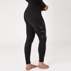 Horze Women's Luminox Tights W/Reflective Print - Black 6 Horze Women's Luminox Tights W/Reflective Print - Black -Ovation Sale Shop 591218 800 800