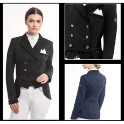 Fair Play Women's Elizabeth Comfimesh Short Tail Coat - Navy -Ovation Sale Shop 592801 800 800