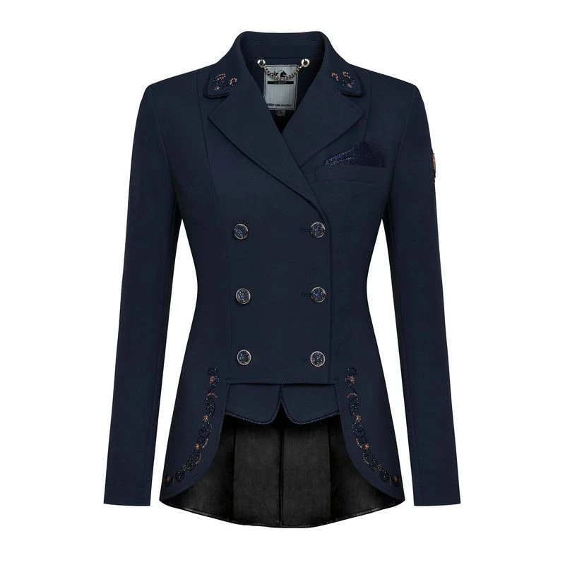 Fair Play Women's Lexim RoseGold Dressage Short Tailcoat - Navy 1 Fair Play Women's Lexim RoseGold Dressage Short Tailcoat - Navy